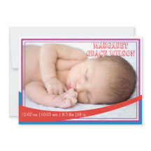 Annonce rétro de bébé