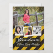 Faire-part Annonce senior 5x7 Bio Hazard Scène de crime (Devant)