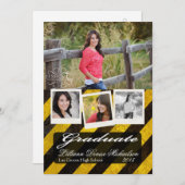 Faire-part Annonce senior 5x7 Bio Hazard Scène de crime (Devant / Derrière)