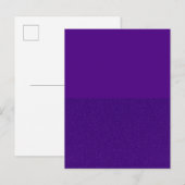 Faire-part Annonces de carte postale divisée en bruit violet (Devant / Derrière)