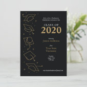 Faire-part Annonces de célébration de la graduation moderne (Debout devant)