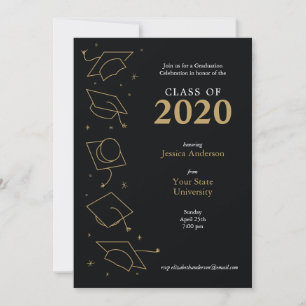 Faire-part Annonces de célébration de la graduation moderne
