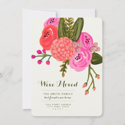 Faire-part Annonces de déménagement vintage Garden (Devant)