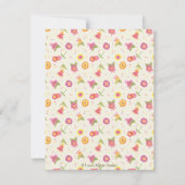 Faire-part Annonces de déplacement de germes floraux (Dos)