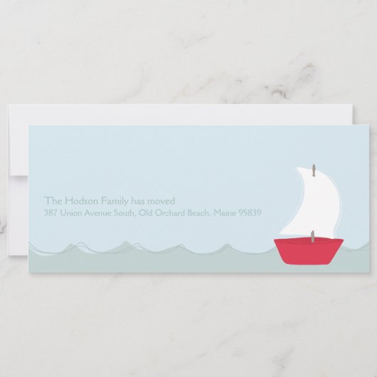 Faire-part Annonces De Déplacement De Voile (Dos)