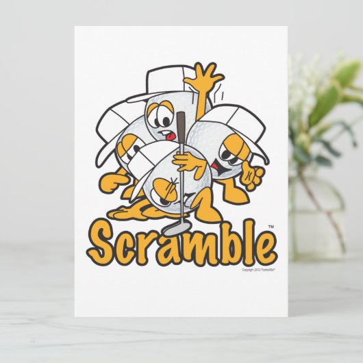 Faire-part Annonces de Golf Scramble (Debout devant)