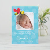 Faire-part ANNONCES DE NAISSANCE :: bee autiful 1P (Debout devant)