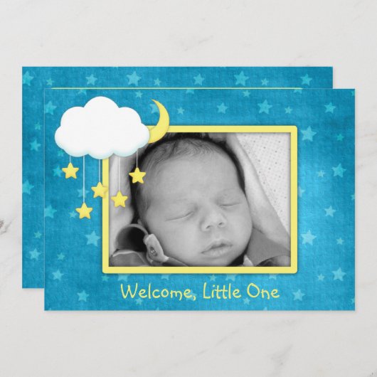 Faire-part Annonces de naissance de Cloud Mobile (Devant / Derrière)