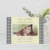 Faire-part Annonces de naissance de Houndstooth (Debout devant)