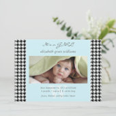 Faire-part Annonces de naissance de Houndstooth (Debout devant)