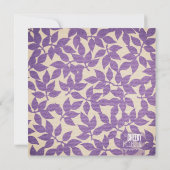 Faire-part Annonces de naissance de la chouette pourpre (Dos)