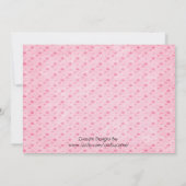 Faire-part Annonces De Naissance De Points Jolies Roses (Dos)