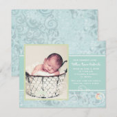 Faire-part Annonces de naissance de William Renee (Devant / Derrière)