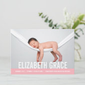 Faire-part Annonces de naissance SIMPLE (Debout devant)