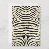 Faire-part Annonces de naissance Zebra (Dos)