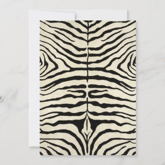 Faire-part Annonces de naissance Zebra (Dos)