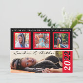 Faire-part Annonces Modernes de quatre fentes photo (Debout devant)