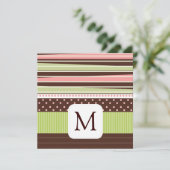 Faire-part Annonces photo Monogram Baby (Debout devant)