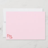 Faire-part Annonces photos de Grosse Soeur Rose (Dos)