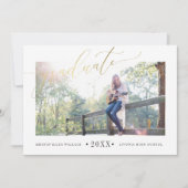 Faire-part Annonces simples d'obtention d'un diplôme d'or (Devant)