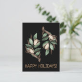 Faire-part Antler avec carte postale à branche verte (Debout devant)