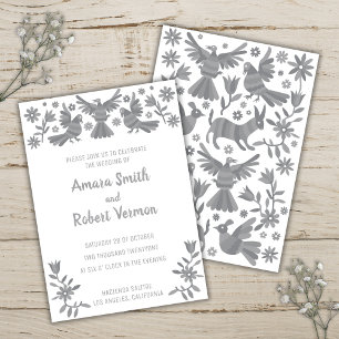 FAIRE-PART ANUNCIO COLORIDO OTOMI MEXICANO