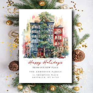 Faire-part Appartement de ville Noël Nouvelle Adresse