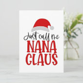 Faire-part Appelle-moi Nana Claus Christmas Maman (Debout devant)