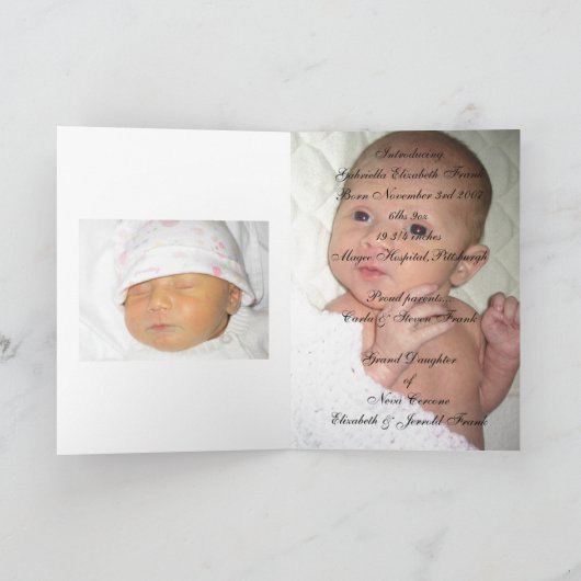 Faire-part Approuvé définitivement - - (Intérieur)