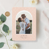 Faire-part Apricot Arch Photo Enregistrer la date Annonce