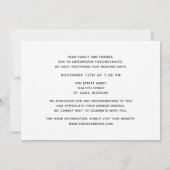 Faire-part Aquarelle Botanique Mariage Date Changer de photo (Dos)