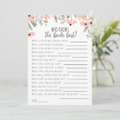 Faire-part Aquarelle botanique qui connaît la mariée meilleur (Debout devant)