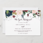 Faire-part Aquarelle Calligraphie Automnale Illustrée pour un (Devant)