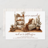 Faire-part Aquarelle Cosy Room Moving (Devant / Derrière)