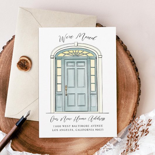 Faire-part Aquarelle de porte coloniale