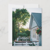 Faire-part Aquarelle de porte coloniale (Dos)