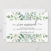 Faire-part Aquarelle Déplacement du feuillage (Devant)