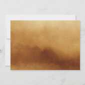 Faire-part Aquarelle d'or d'ambre cristaux Photo Graduation (Dos)