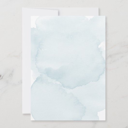 Faire-part Aquarelle douce Laver postponement Modifier la dat (Dos)