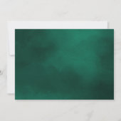 Faire-part Aquarelle Emerald Green Crystal Photo Graduation (Dos)