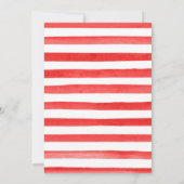 Faire-part Aquarelle Framage de fraises florales Nous avons d (Dos)