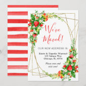 Faire-part Aquarelle Framage de fraises florales Nous avons d (Devant / Derrière)