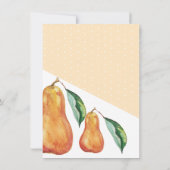 Faire-part Aquarelle Happy Pear (Dos)