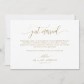 Faire-part Aquarelle ivoire Peony et Rose juste marié (Dos)