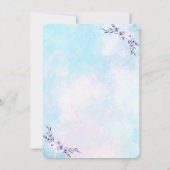 Faire-part Aquarelle mariage Pastel (Dos)