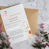 Faire-part Aquarelle moderne Pampas Genre Reveillez Invitatio