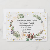 Faire-part Aquarelle Noël (Devant)