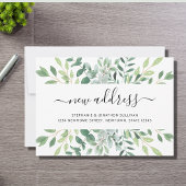 Faire-part Aquarelle Nouvelle adresse Déplacement