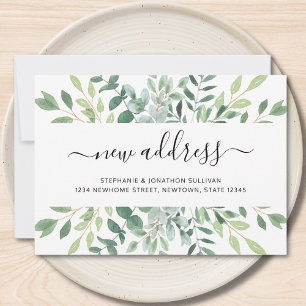 Faire-part Aquarelle Nouvelle adresse Déplacement
