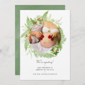 Faire-part Aquarelle Pays Verdure Photo Grossesse (Devant / Derrière)